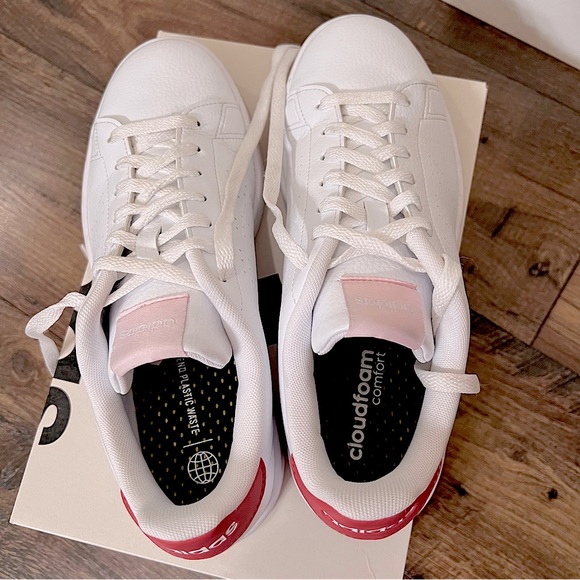 Adidas Casual Sneaker Shoes Advantage Lace-Up Women’s Sz 9 Cloudfoam Versatile - Picture 4 of 9